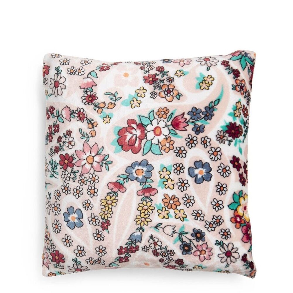 Vera Bradley Prairie Paisley 18x18 Indoor Outdoor Throw Pillow Floral NWT